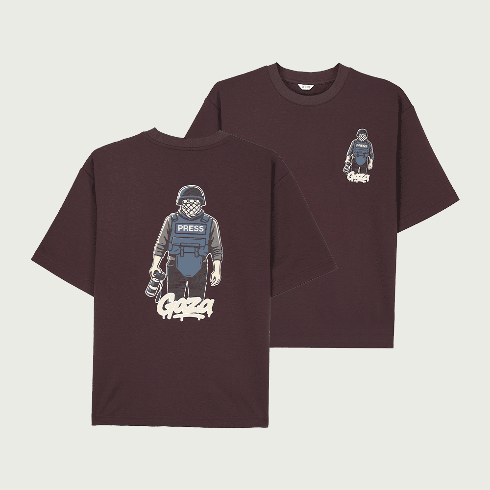 T-Shirt-10 Unisex Premium Oversize T-Shirt - PRESS - Image 1